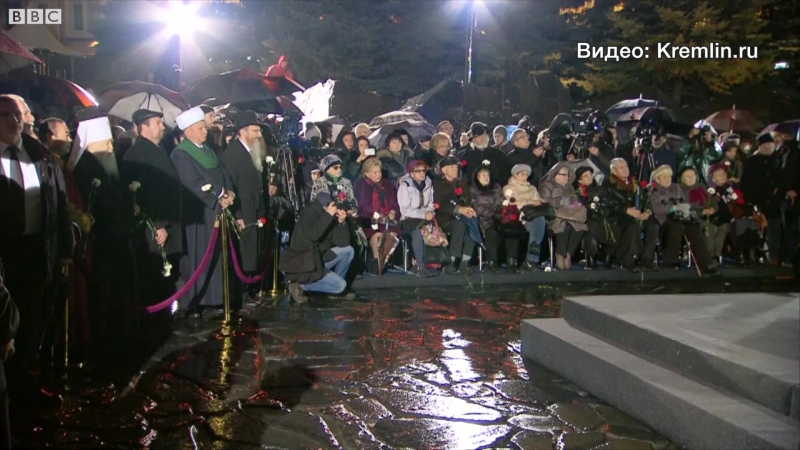 В москве открыли мемориал жертвам репрессий