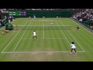 Serena williams venus williams vs andreja klepac katarina srebotnik (2016 wimbledon 1st round)