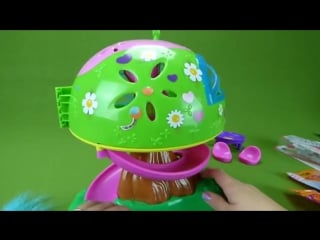 Popples toys unboxing bubbles sunny yikes lulu popples treehouse playset and trolls blind packs toys