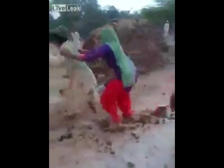 Индийские игрища навозом, даже сложно понять как тут очки заработать?