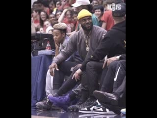 Drake sat courtside with lebron to watch bronny and sierra canyon