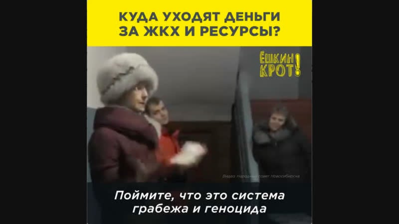 «система грабежа и геноцида» куда уходят деньги за жкх?