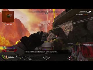 Final ring was on top of a respawn beacon i didn't think my team mate bringing me back would be worth it oh boy was i wrong