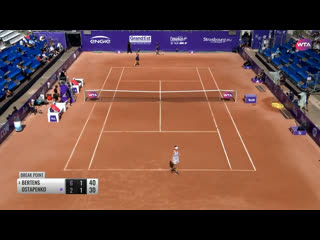 Aljona ostapenko kiki bertens highlights strasbourg 2020