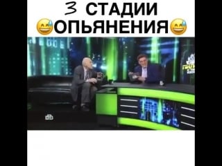 3 стадии опьянения