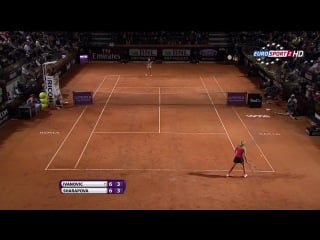 Мария sharapova vs ана ivanovic рим 2012 3 й круг