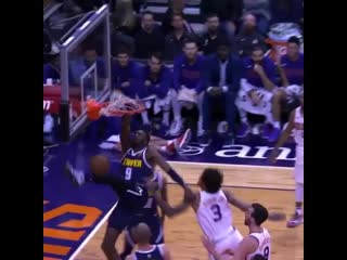 Jerami grant posterizes kelly oubre jr!