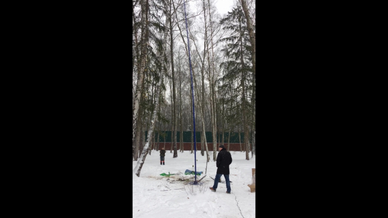 Устаноа мачты молниеприемника дом 2