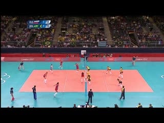 Brazil vs russian fed womens volleyball quarterfinal london 2012