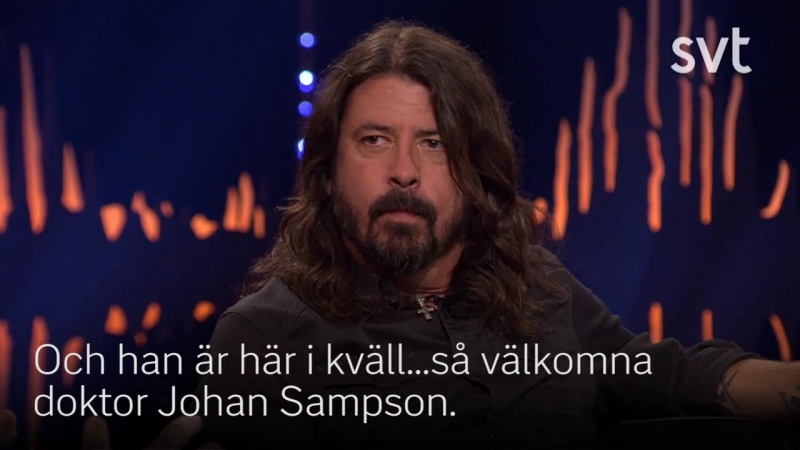 Här återförenas dave grohl med sin svenske räddare i nöden (skavlan )