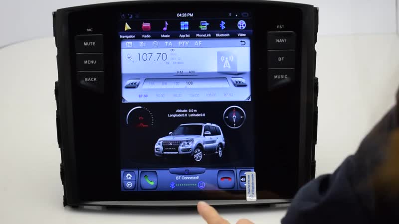 Kirinavi vertical screen tesla style android 6 0 10 4 for mitsubishi pajero andr