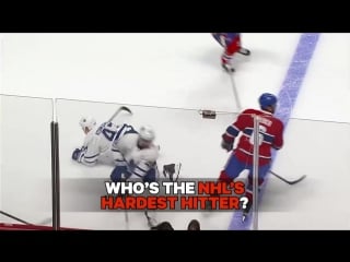 Whos the nhls hardest hitter