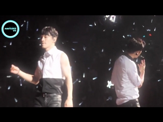 [fancam] 151017 exo luxion in guangzhou playboy chanyeol and chen focus