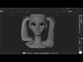 Zbrush hair tutorial part 3 secondary shapes