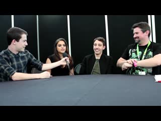 Dylan minnette, odeya rush, and ryan lee interview goosebumps (hd) 2015, horror comedy