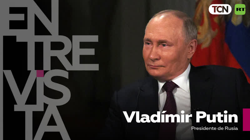 Vladímir putin en una entrevista con el periodista estadounidense tucker carlson