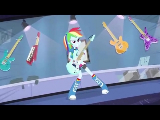 [rus sub] mlp equestria girls 2 rainbow rocks guitar centered русские субтитры