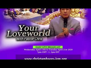 Your loveworld with pastor chris and pastor benny