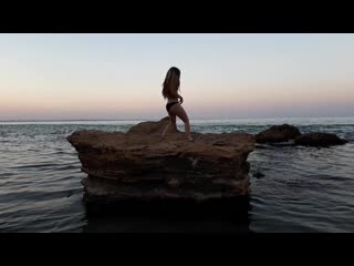 Miss lidka lidia fedotova twerk on the sea