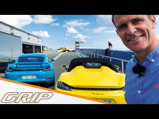 Porsche cayman gt4 vs 718 spyder i grip (1080p 25fps h264 128kbit aac)