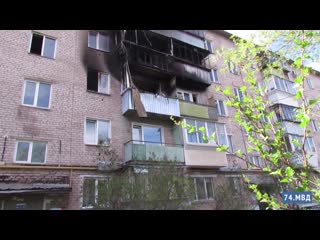 Полицейские спасли на пожаре граждан