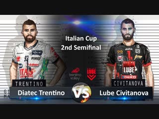 Lube civitanova vs trentino volley 2nd semifinal italian cup 2019 highlights