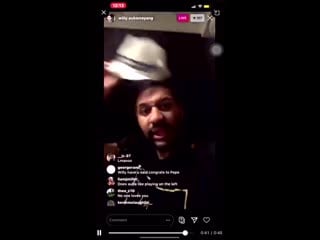 Willy aubameyang is drunk talking about arteta but says he wants his brother to play striker not winger video via @rj3 cr