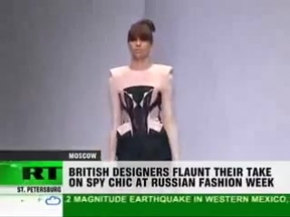 Young british designers show off their talent at the russian fashion week