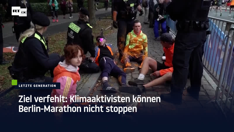 Ziel verfehlt klimaaktivisten können berlin marathon nicht stoppen