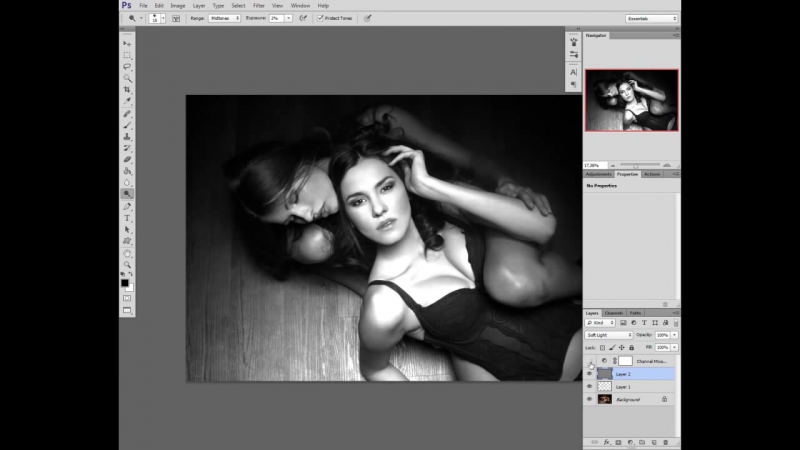 Ретушь студийной фотографии