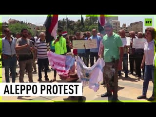 Syrians protest against turkish military operations