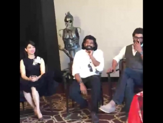 Interview session with our cast! #baahubali #chinese #promotions