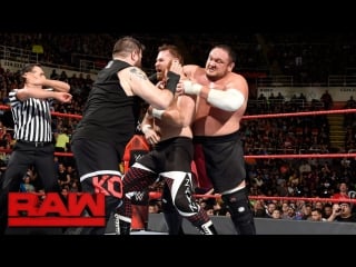 [wwe qtv]мандей найт[raw]☆[13 march 2017]chris jericho sami zayn vs kevin owens samoa joe]☆]крис зайн про оуэнсджо]full hd]