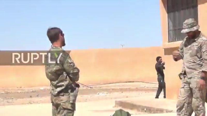 Курдские формирования и американские советники в городе ракка