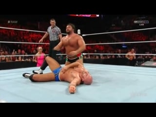 (20) cesaro vs kevin owens vs rusev triple threat u s championship no 1 contender’s match (raw, july 13)