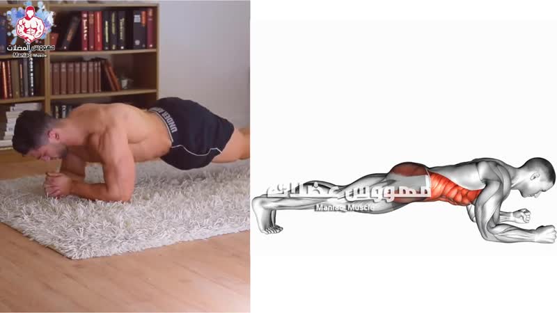7 تمارين شد البطن كمال الاجسام abdos workout home