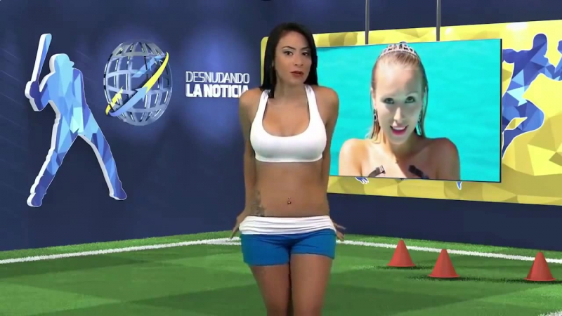 Двойное порно в прямом эфире от телеведущей спортивного тв канала