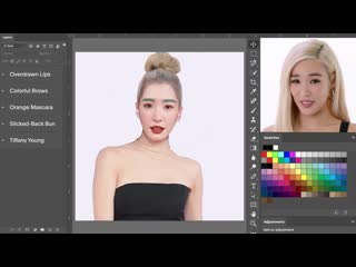 [clip] tiffany young photoshops herself into 7 different looks ¦ allure