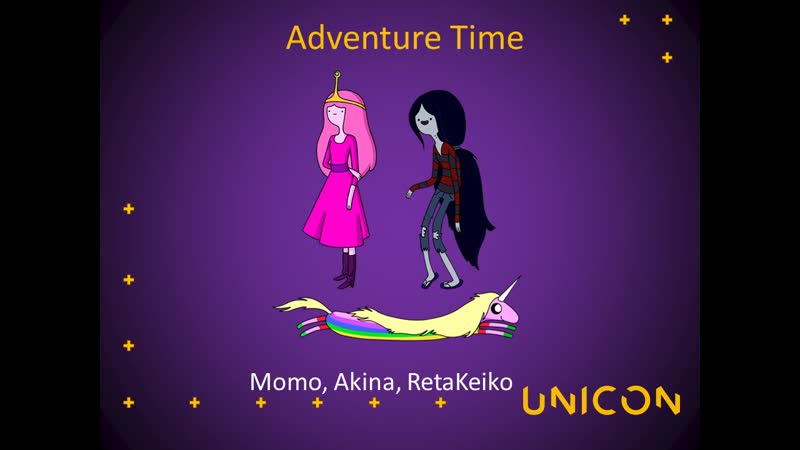 , akina, retakeiko princess bubblegum, lady rainicorn, marceline adventure time
