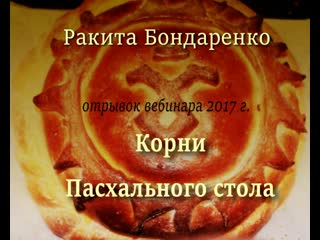 Кулич народное и христианское в пасхальной кухне рассказывает ракита бондаренко