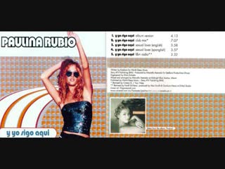 Paulina rubio – y yo sigo aqui (maxi single full) 2001