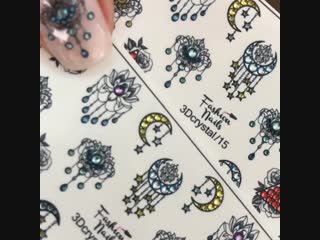 Слайдеры fashion nails 3d cristal 15