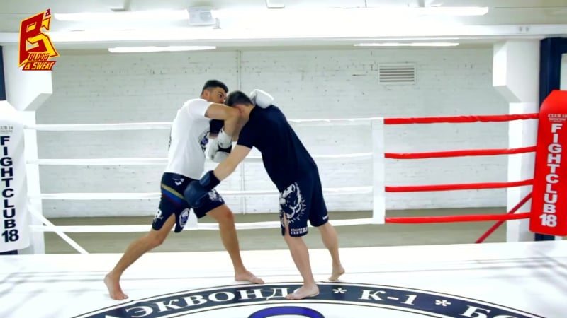 Muay thai удар локтем из клинча elbow k o fight breakdown evolve university