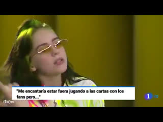 Billie interviewed for rtve in madrid