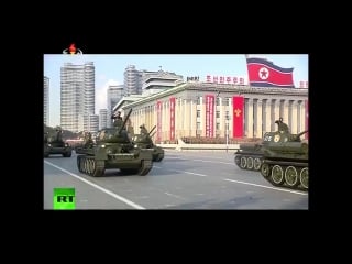 North korea marks anniversary of ruling party with military parade