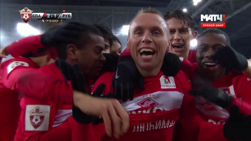 Футбол рфпл 17 й тур спартак рубин 21 74' денис глушаков похороны