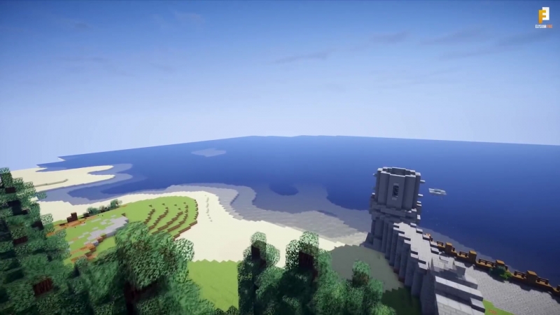 Новиград из the witcher 3 wild hunt воссоздали в minecraft