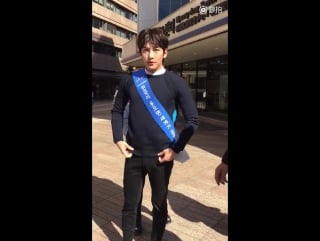 Ji chang wook at myeongdong keb hana bank plaza for k smile campaign" 2015 10 05