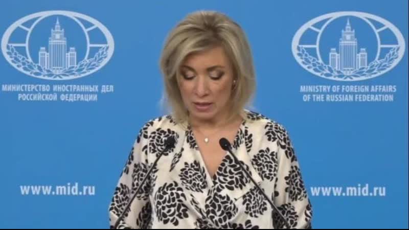 Live sacharowa hält wöchentliches briefing ab