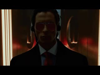Patrick bateman walking in arasaka tower